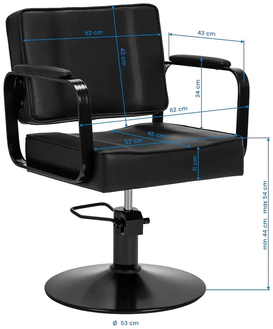 Кресло парикмахерское Hair System Studio 154320 (Black) - 3