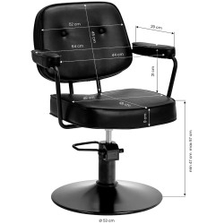 Fotoliu de coafor Hair System Tru 154321 (Black) Thumb