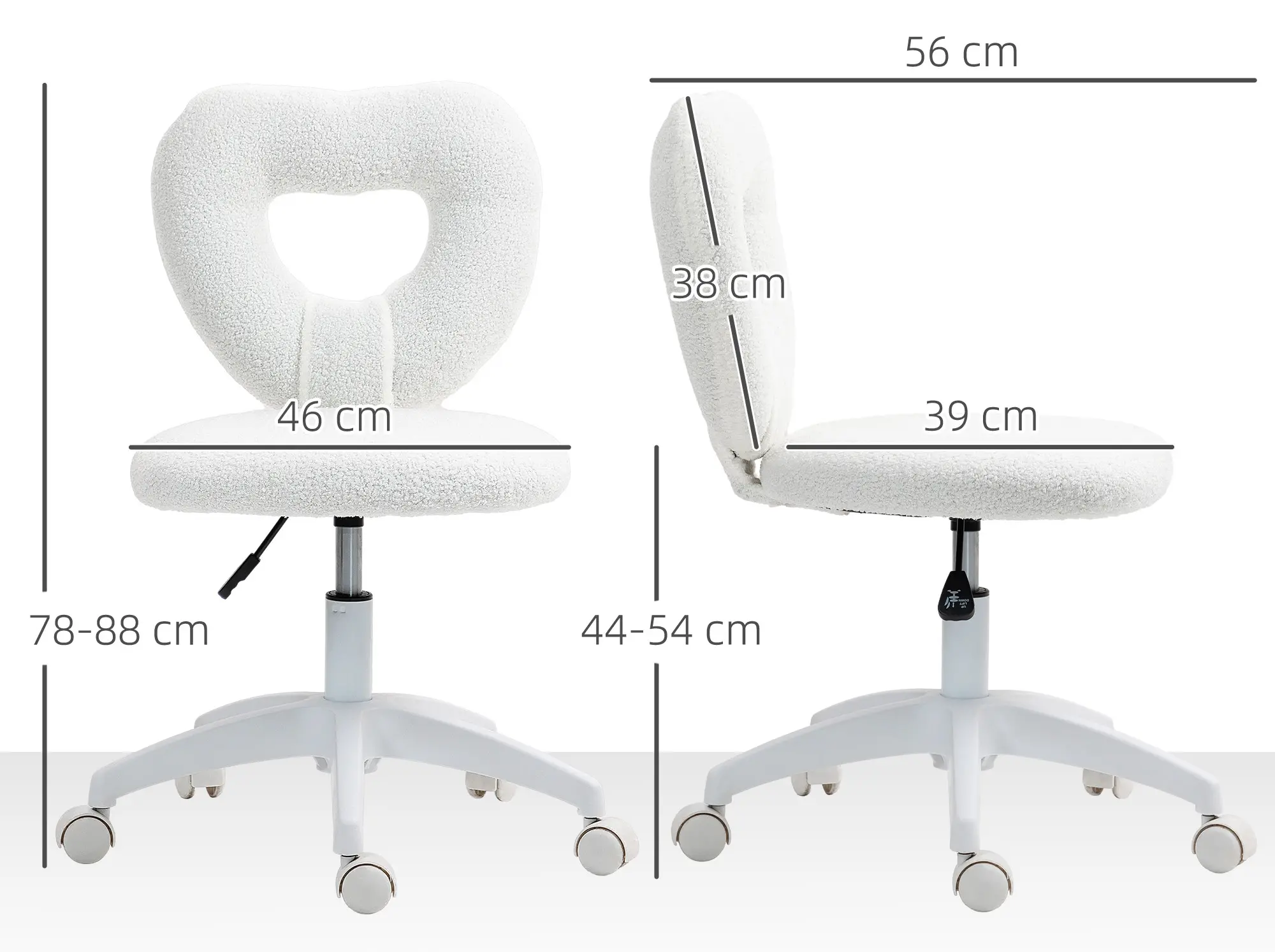 Кресло Homcom 921-835V00WT (White) - 3