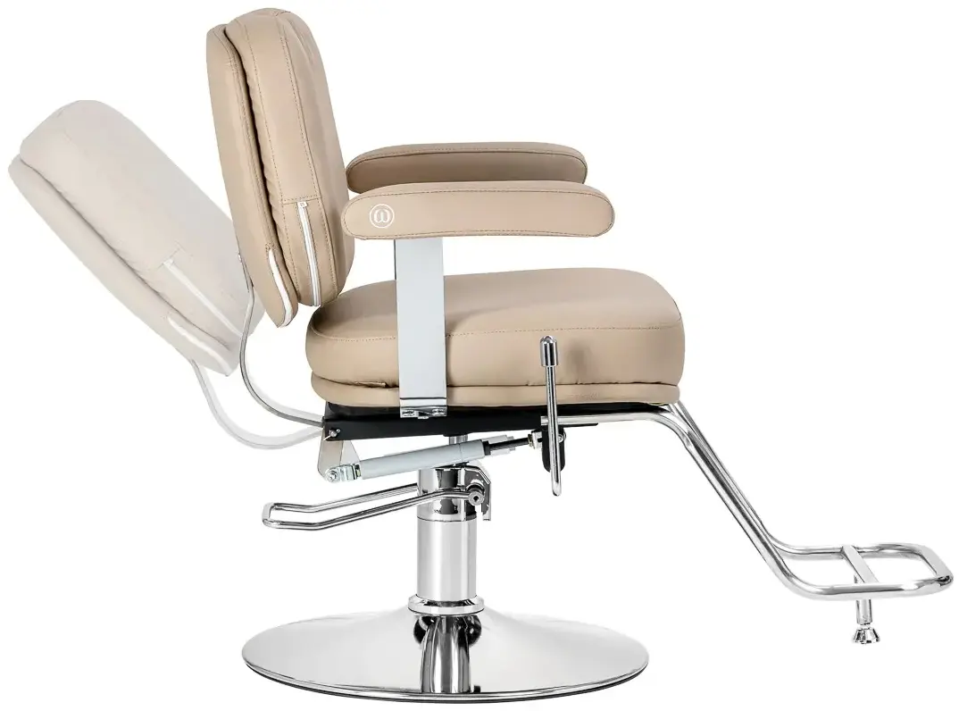 Кресло парикмахерское Omega Astra Plus 154513 (Beige/Silver) - 4