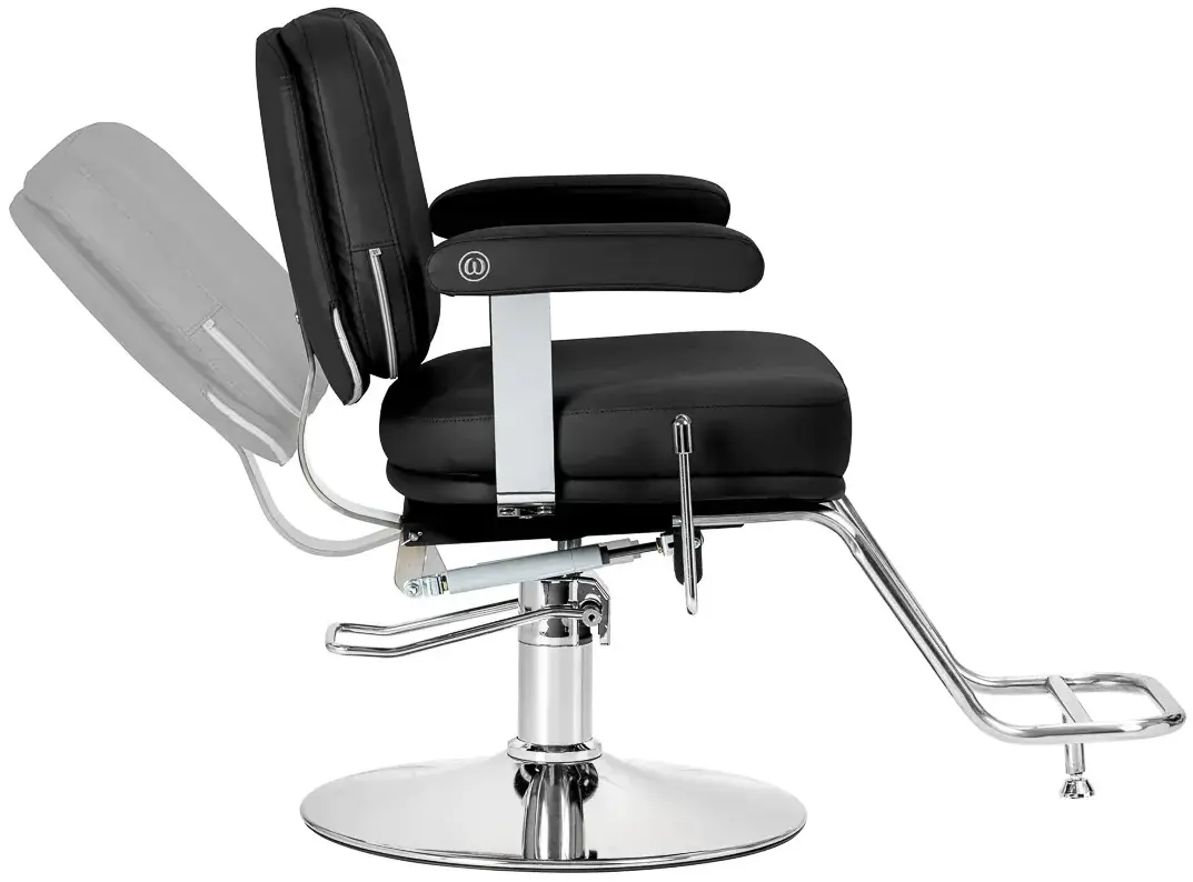 Кресло парикмахерское Omega Astra Plus 154514 (Black/Silver) - 3