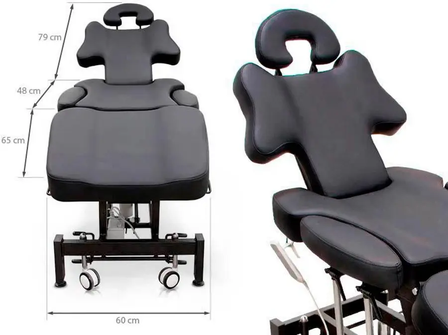 Fotoliu cosmetologic Quirumed 1171-YH-81009 (Black) - 3