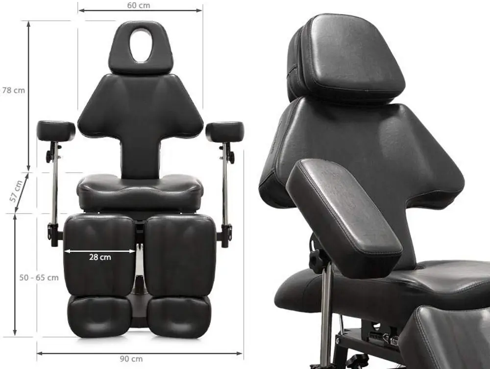 Кресло косметологическое Quirumed 360-DP3601 (Black) - 5