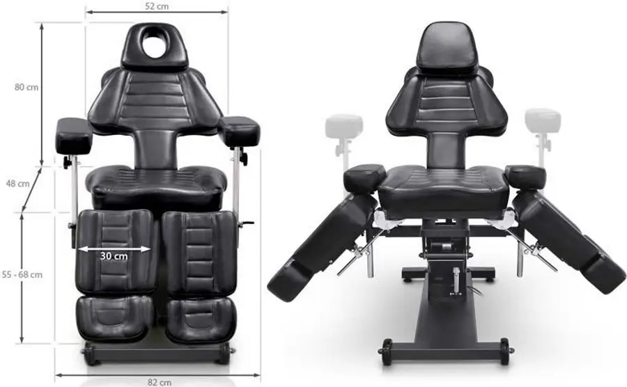 Fotoliu cosmetologic Quirumed 360-DP3606 (Black) - 3