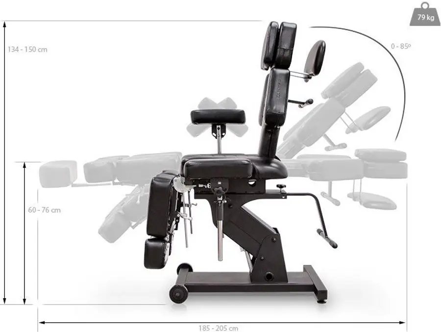Fotoliu cosmetologic Quirumed 360-DP3606 (Black) - 4