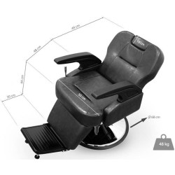 Fotoliu de coafor Quirumed Boston (Black) Thumb