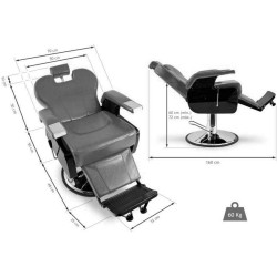Кресло парикмахерское Quirumed Denver (Black) Thumb