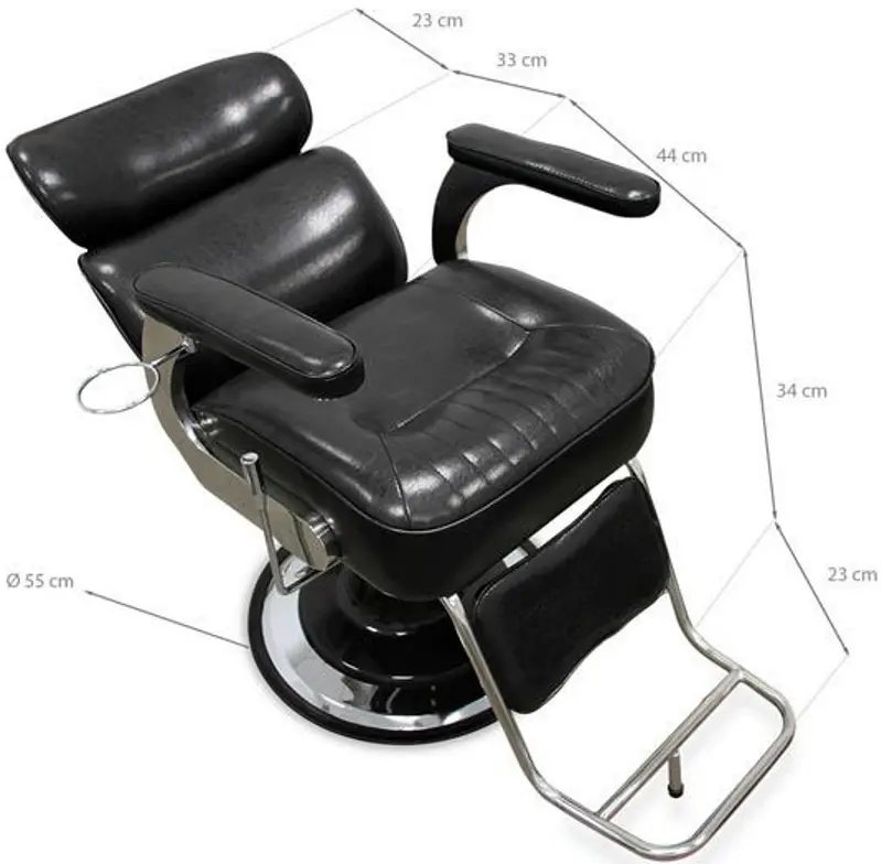 Fotoliu de coafor Quirumed Guido (Black) - 7