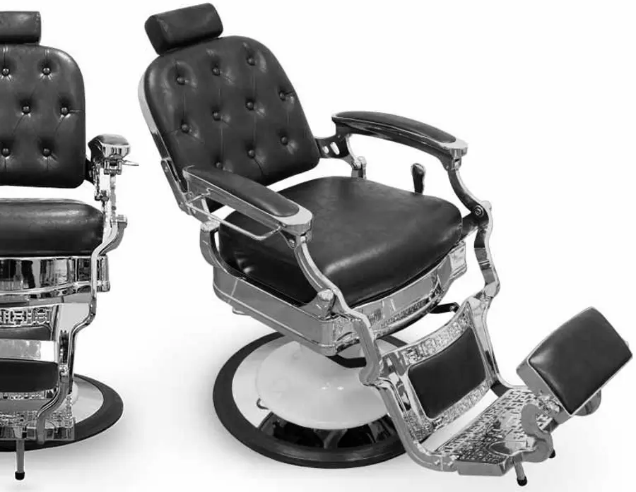 Fotoliu de coafor Quirumed Las Vegas (Black/Silver) - 2