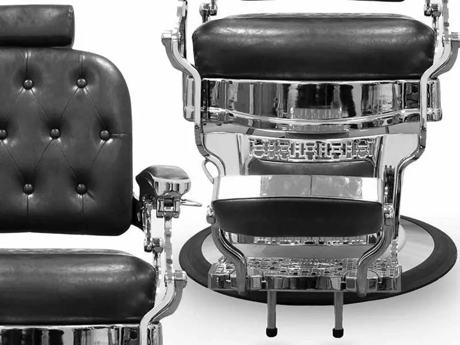 Fotoliu de coafor Quirumed Las Vegas (Black/Silver) - 3