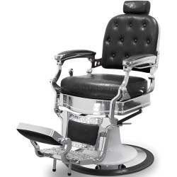 Fotoliu de coafor Quirumed Las Vegas (Black/Silver)