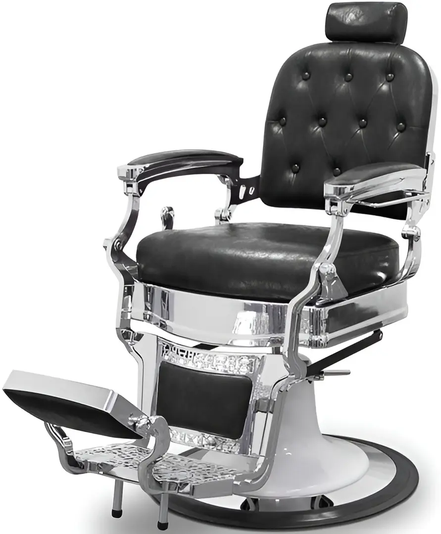 Fotoliu de coafor Quirumed Las Vegas (Black/Silver)