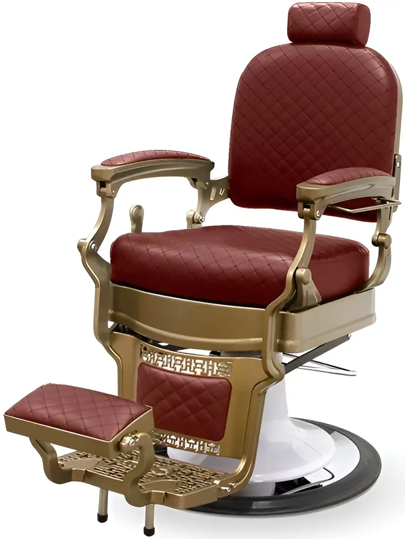 Fotoliu de coafor Quirumed Lincoln (Brown/Gold)