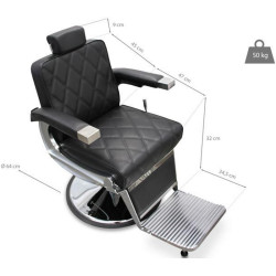 Кресло парикмахерское Quirumed Serra (Black) Thumb