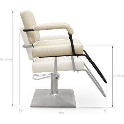Кресло парикмахерское Quirumed Styling Imperia (Cream/Black) Thumb