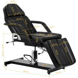 Fotoliu cosmetologic Sillon 210 155680 (Black) Thumb