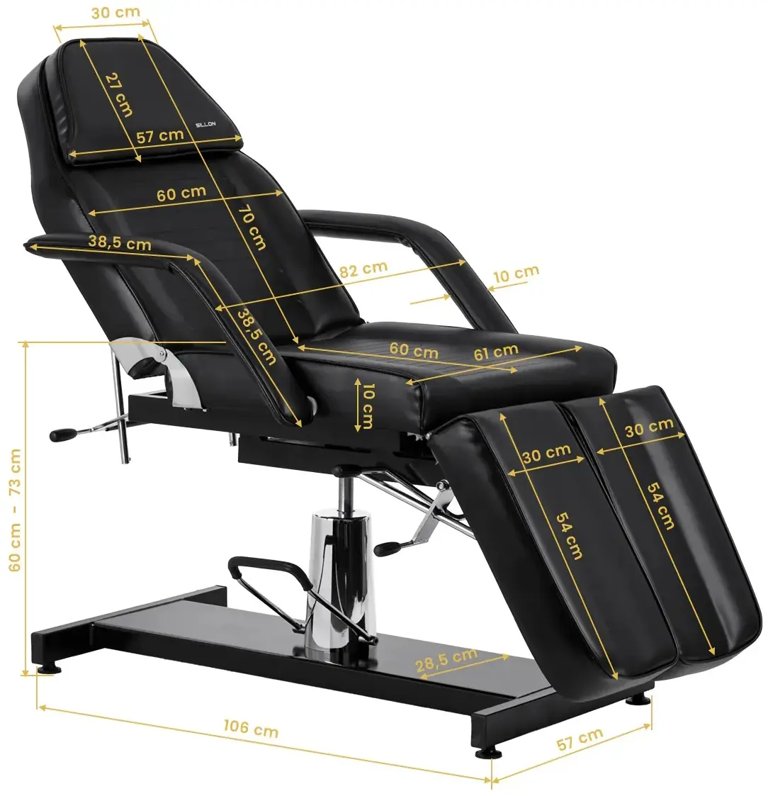Fotoliu cosmetologic Sillon 210 155680 (Black) - 2