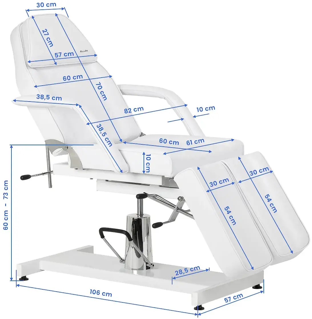 Кресло косметологическое Sillon 210 155703 (White) - 11