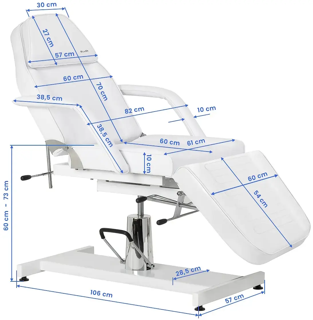 Кресло косметологическое Sillon 210 155704 (White) - 2