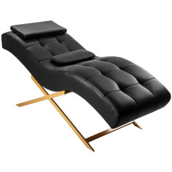 Кресло косметологическое Sillon Alba 155738 (Black/Gold) Thumb