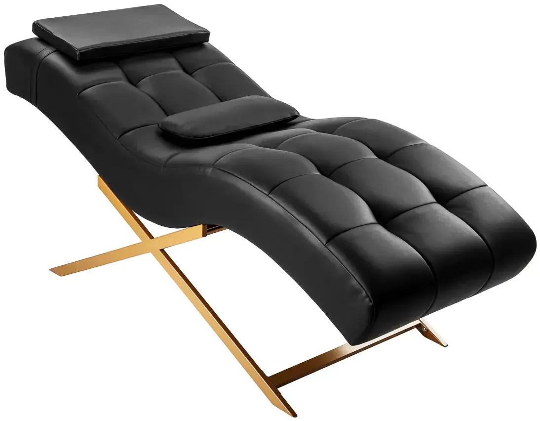 Кресло косметологическое Sillon Alba 155738 (Black/Gold) - 2