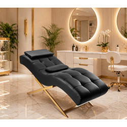 Кресло косметологическое Sillon Alba 155738 (Black/Gold)