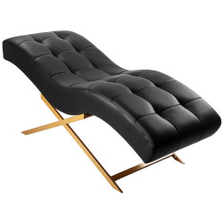 Кресло косметологическое Sillon Alba 155738 (Black/Gold) Thumb