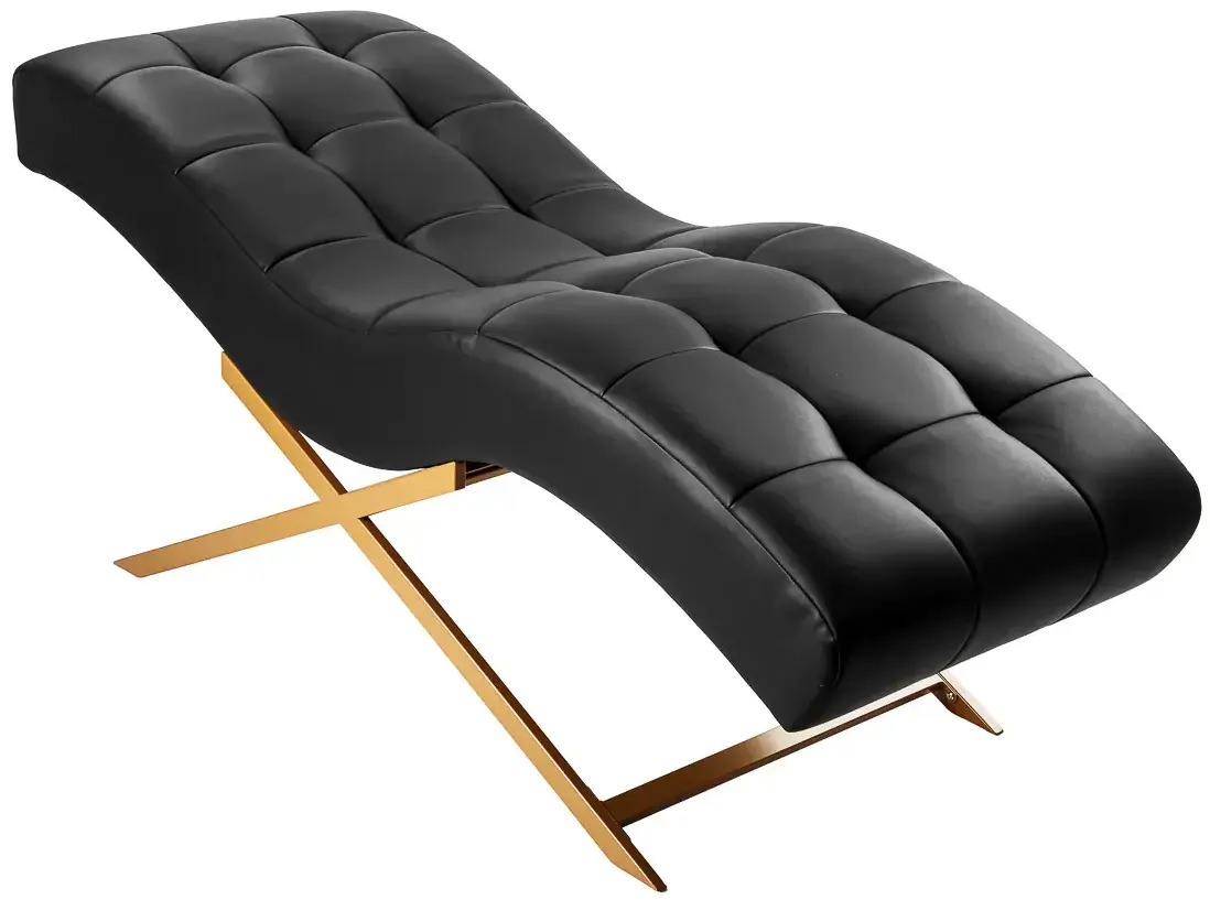 Кресло косметологическое Sillon Alba 155738 (Black/Gold) - 4