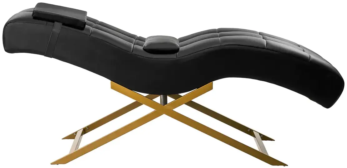 Кресло косметологическое Sillon Alba 155738 (Black/Gold) - 5