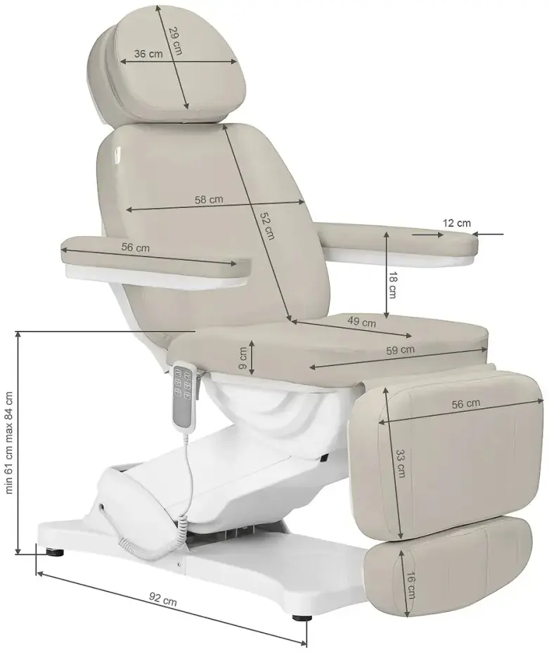 Fotoliu cosmetologic Sillon Classic 154455 (Greige) - 20