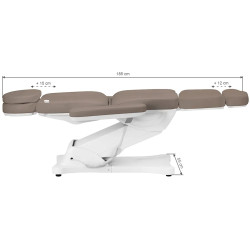 Fotoliu cosmetologic Sillon Classic 154456 (White/Brown) Thumb