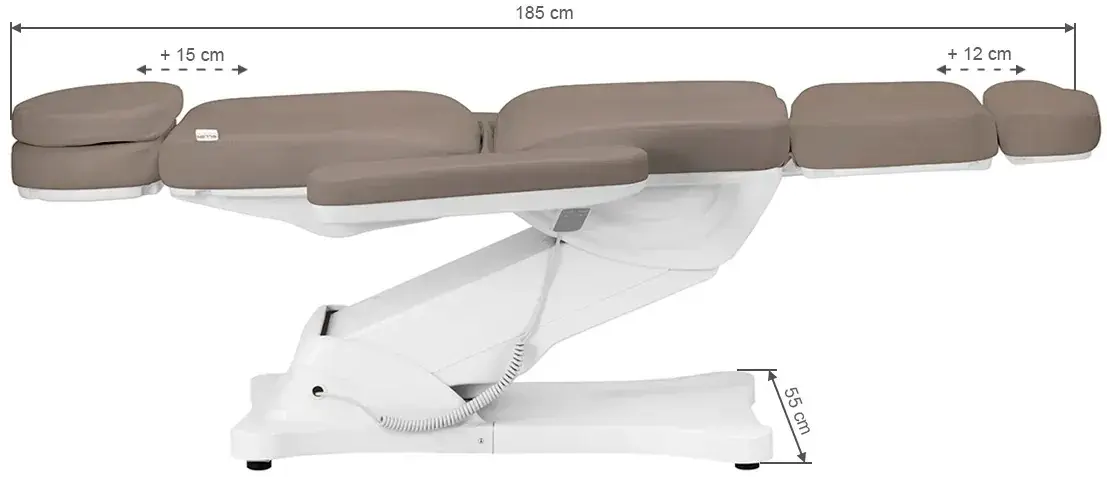 Fotoliu cosmetologic Sillon Classic 154456 (White/Brown) - 3