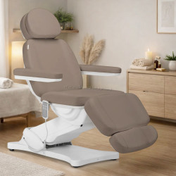 Fotoliu cosmetologic Sillon Classic 154456 (White/Brown)