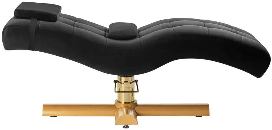 Кресло косметологическое Sillon Corona 155740 (Black/Gold) - 5