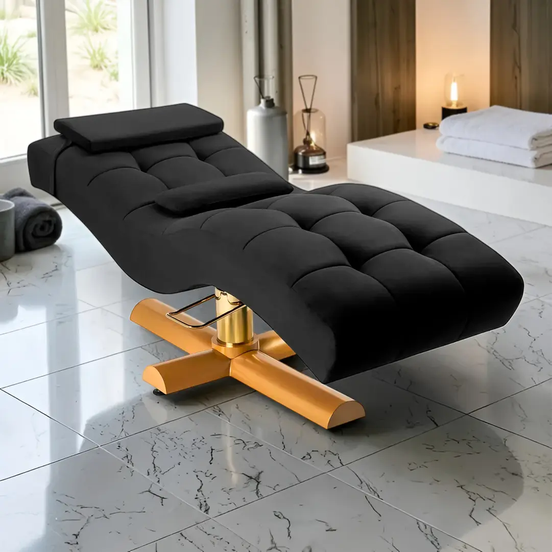 Кресло косметологическое Sillon Corona 155740 (Black/Gold)