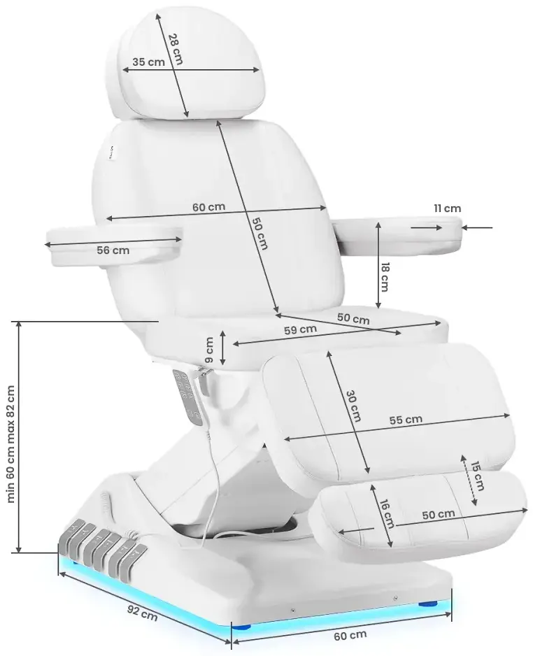 Кресло косметологическое Sillon Luxury 150223 (White) - 20