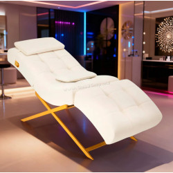 Fotoliu de coafor Sillon Umbra 155739 (White/Gold)