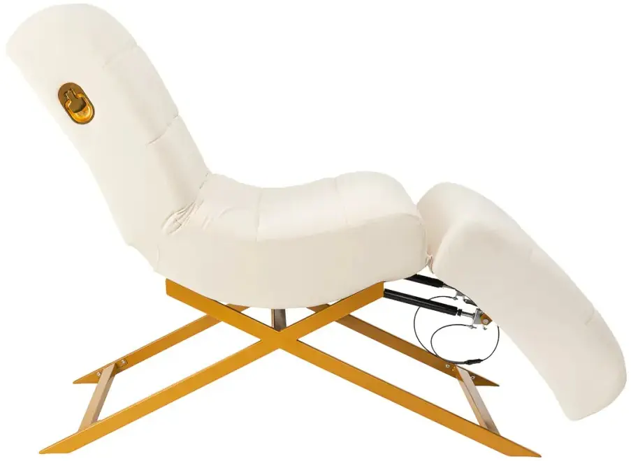 Fotoliu de coafor Sillon Umbra 155739 (White/Gold) - 6