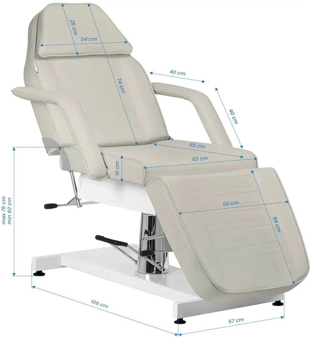 Fotoliu cosmetologic Sillon V2 210 154567 (Sea Salt/White) - 11