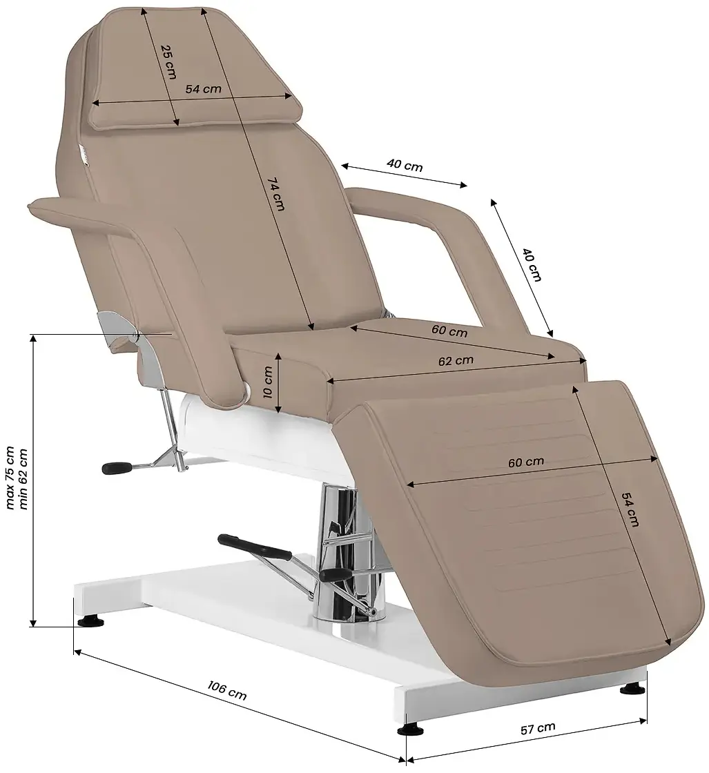 Fotoliu cosmetologic Sillon V2 210 154568 (Modern Brown/White) - 11