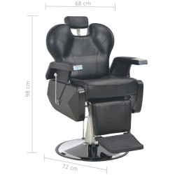 Fotoliu de coafor VidaXL 110166 (Black) Thumb