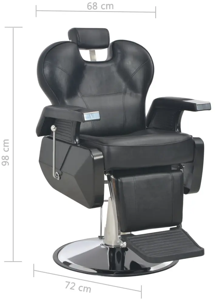 Fotoliu de coafor VidaXL 110166 (Black) - 11