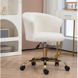 Кресло Vinsetto 921-679V01GD (White/Gold)