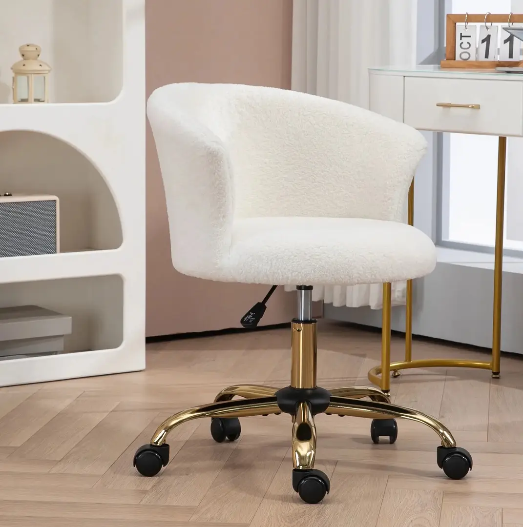 Кресло Vinsetto 921-679V01GD (White/Gold)