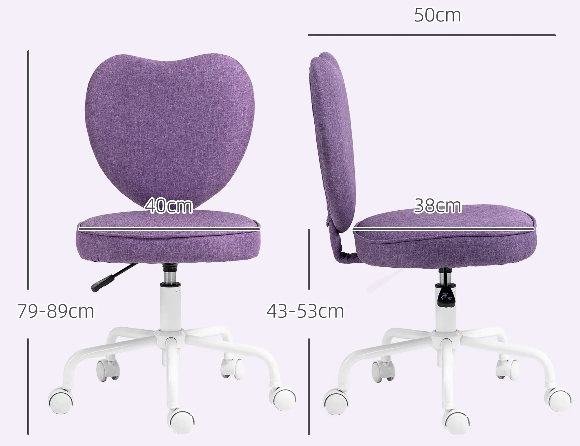 Офисное кресло Vinsetto 921-942V00VT (Purple) - 4