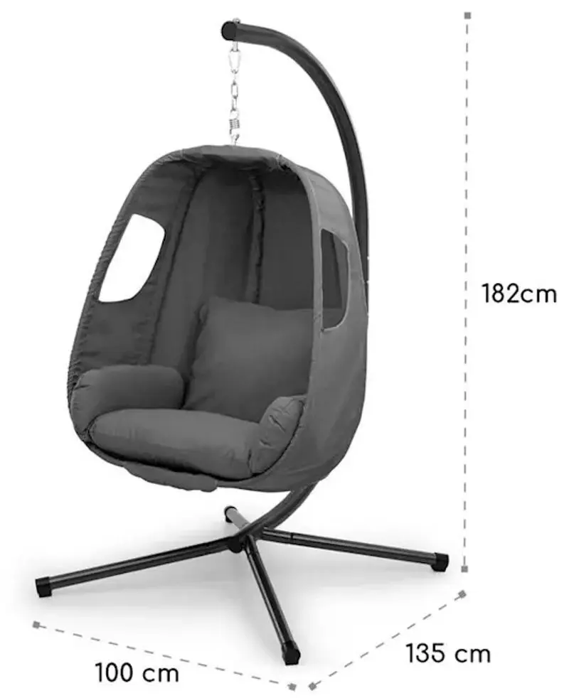 Кресло-кокон Blumfeldt Bella Donna (Grey) - 5