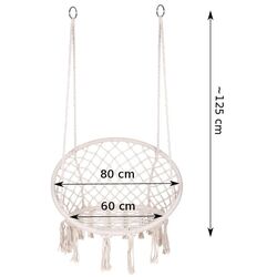 Кресло подвесное Carruzzo HK1 (Beige) Thumb