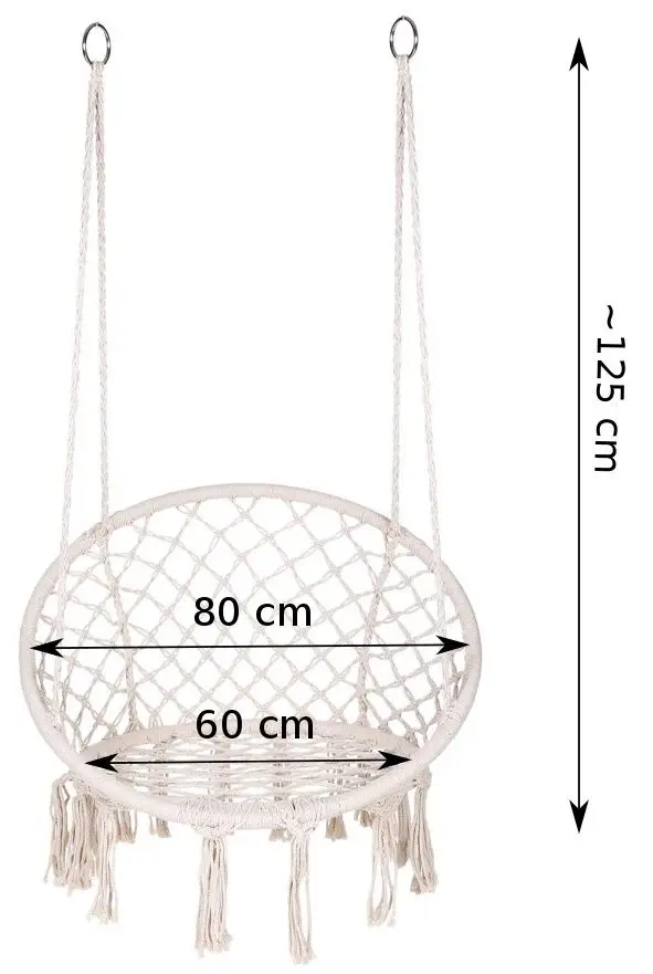 Кресло подвесное Carruzzo HK1 (Beige) - 4