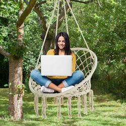 Кресло подвесное Carruzzo HK1 (Beige) Thumb