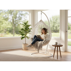 Fotoliu-cocon Chomik FAT1029 (White/Gray) Thumb